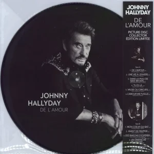 Johnny Hallyday De L'Amour French Picture disc LP Exclusive Offer