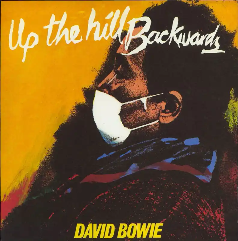 David Bowie Up The Hill Backwards - Soild + P/S UK 7" vinyl Last Chance
