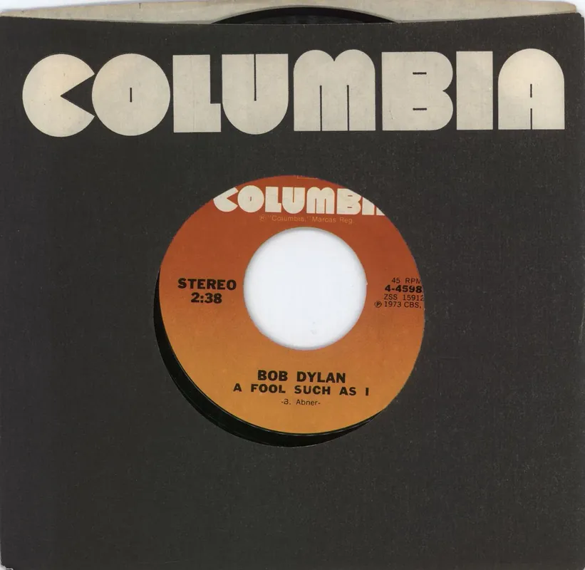 Bob Dylan A Fool Such As I US 7" vinyl Time-Limited