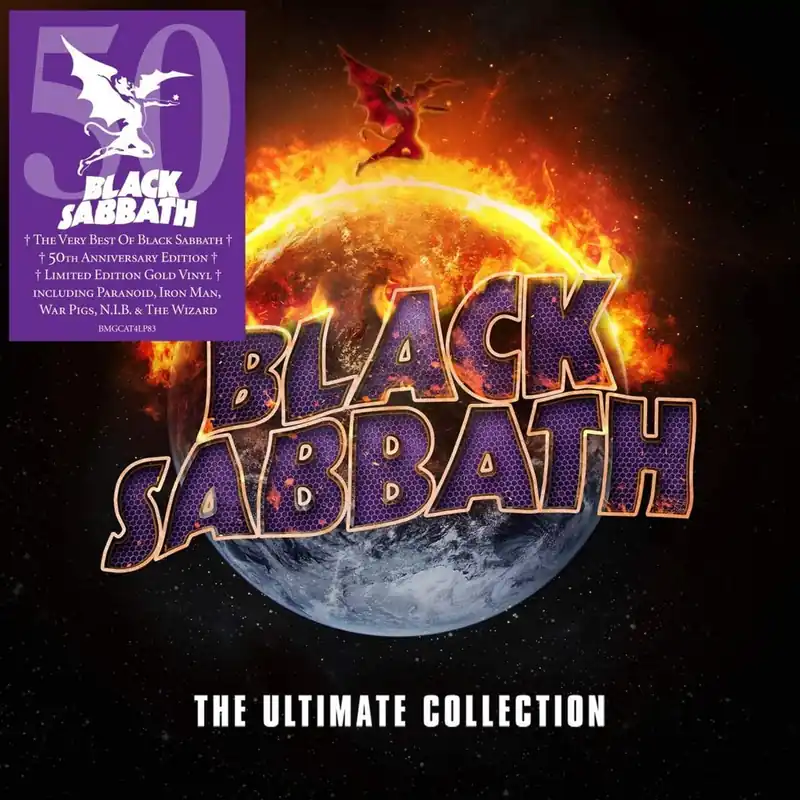 Black Sabbath The Ultimate Collection: 50th Anniversary - Gold Vinyl - Sealed UK 4-LP vinyl set Best Price