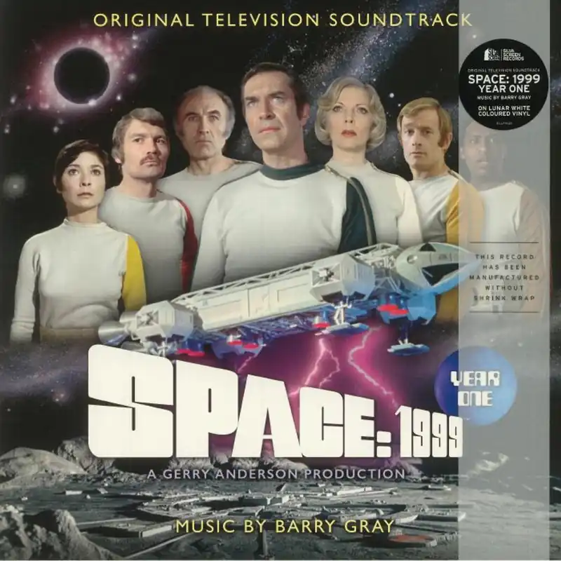 Exclusive Barry Gray Space: 1999 Year One - Lunar White Vinyl UK 2-LP vinyl set