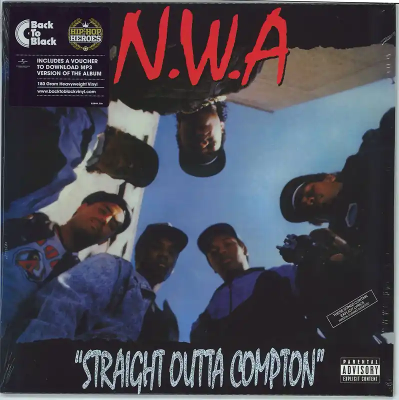 N.W.A. Straight Outta Compton - 180 Gram Black Vinyl - Hip-Hop Heroes Hype Sticker - Sealed UK Vinyl LP Direct From Manufacturer