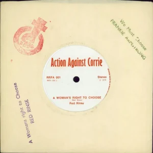 Red Rinse A Woman's Right To Choose UK 7" vinyl Discount