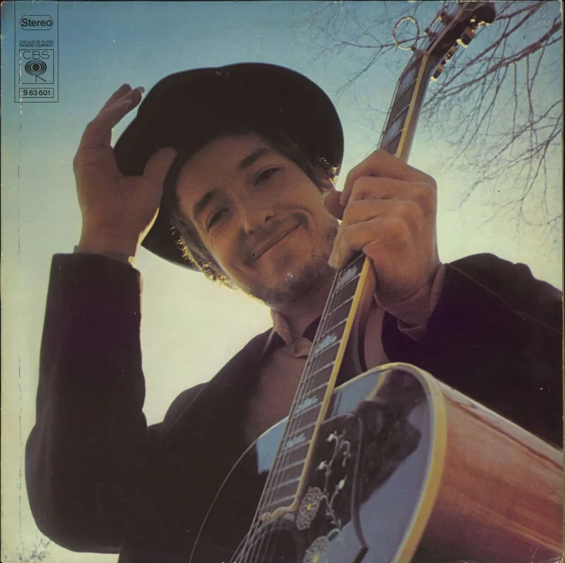 Bob Dylan Nashville Skyline - Graduated + Gold promo stamped Dutch Vinyl LP Top Pick