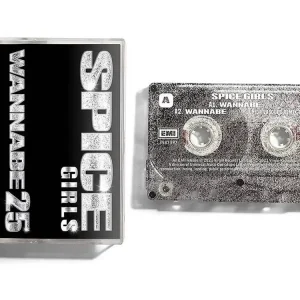 Spice Girls Wannabe 25 - 25th Anniversary - Glitter Effect - Sealed UK Cassette single Genuine