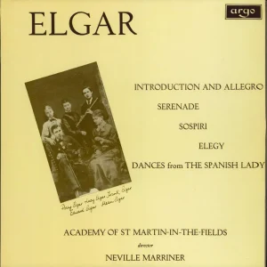 The Academy Of St. Martin-In-The-Fields Elgar: Introduction And Allegro / Serenade For Strings UK Vinyl LP Limited Offer