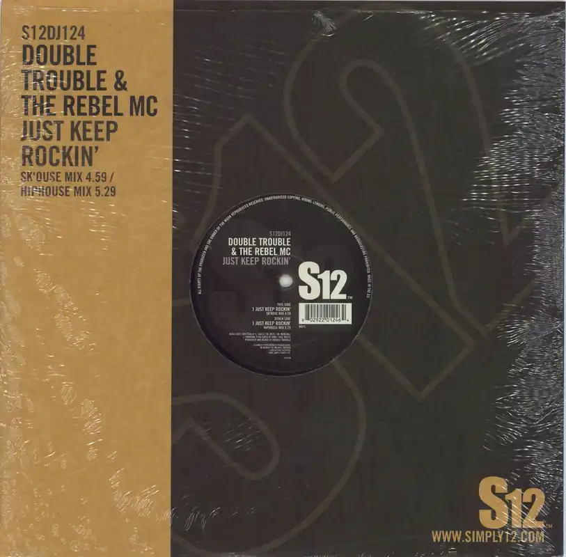 Low Price Double Trouble Just Keep Rockin' UK 12" vinyl