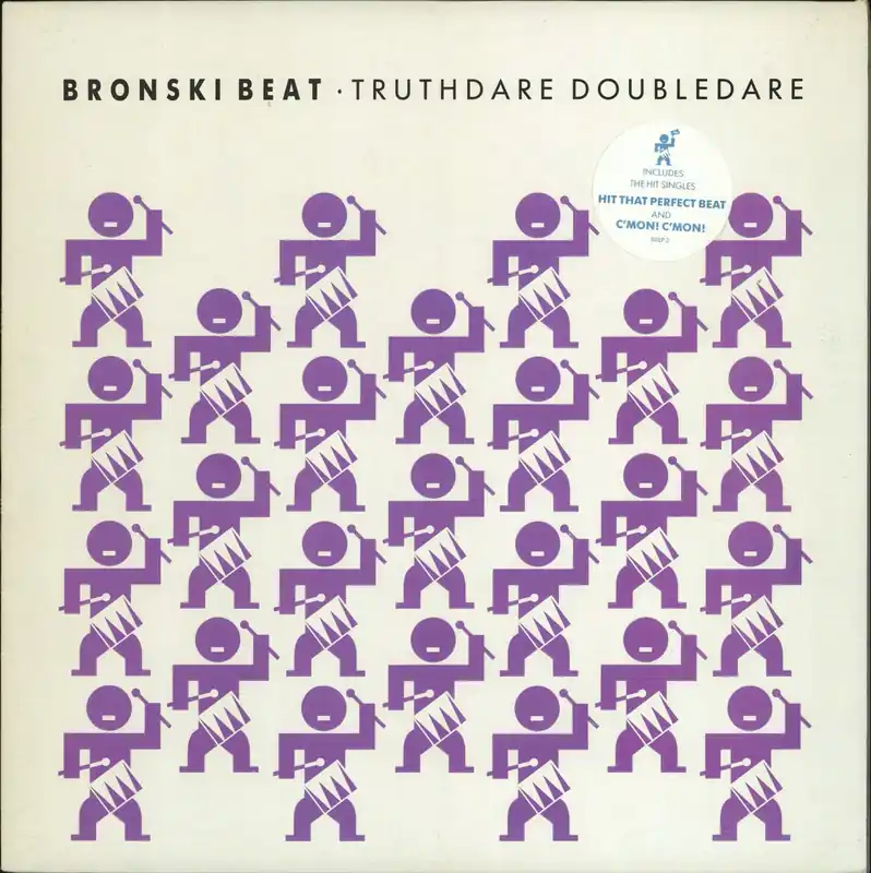 Bronski Beat Truthdare Doubledare - Purple sleeve + Hype Sticker UK Vinyl LP Certified
