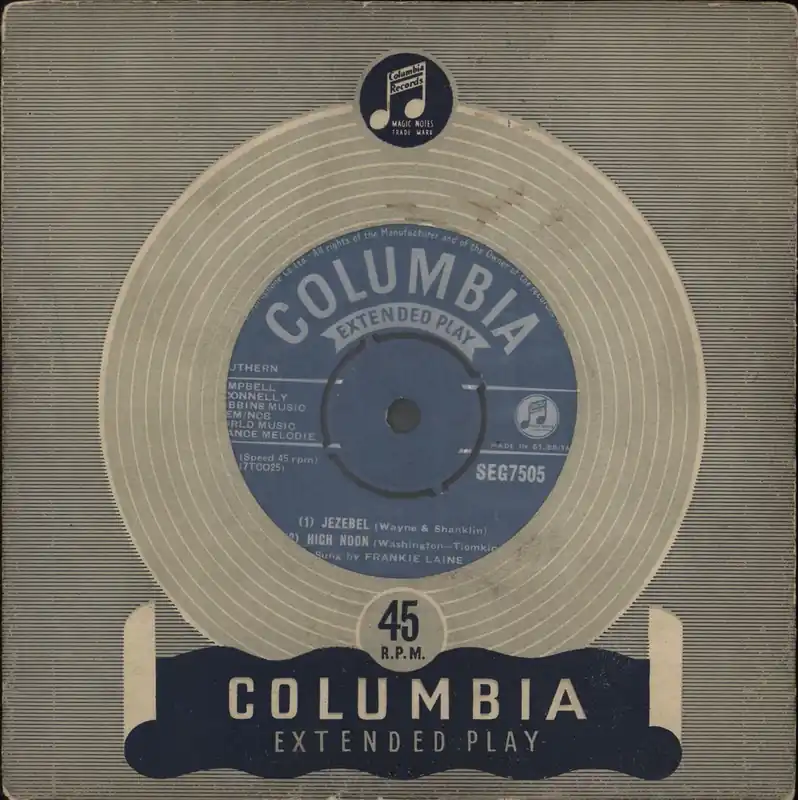 Discount Frankie Laine Jezebel EP UK 7" vinyl