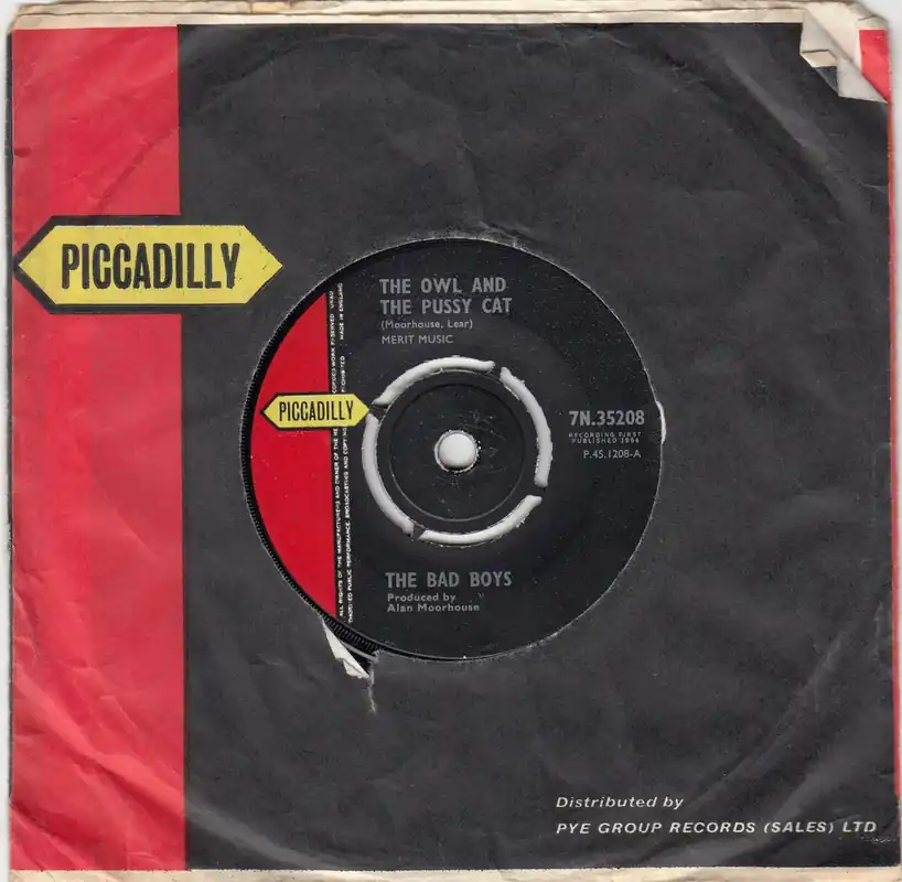 The Bad Boys The Owl And The Pussy Cat UK 7" vinyl Original