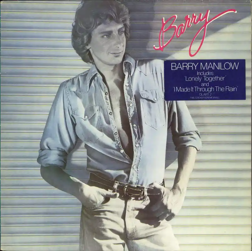 Limited Time Barry Manilow Barry + Hype sticker UK Vinyl LP