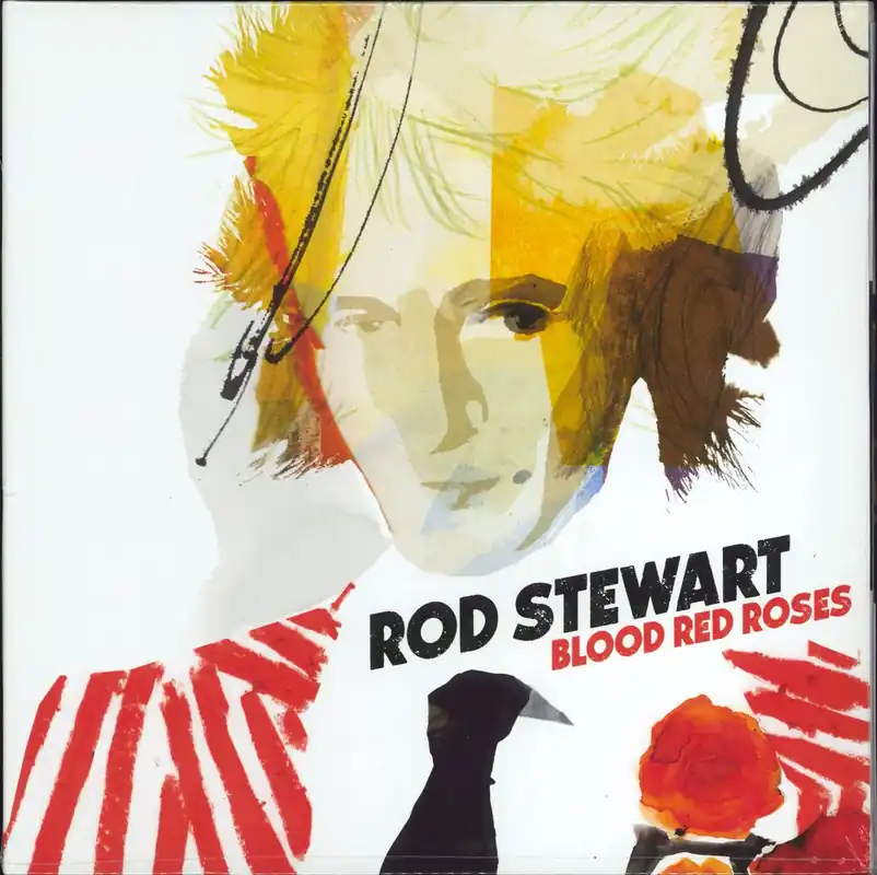 Must Have Rod Stewart Blood Red Roses UK 2-LP vinyl set