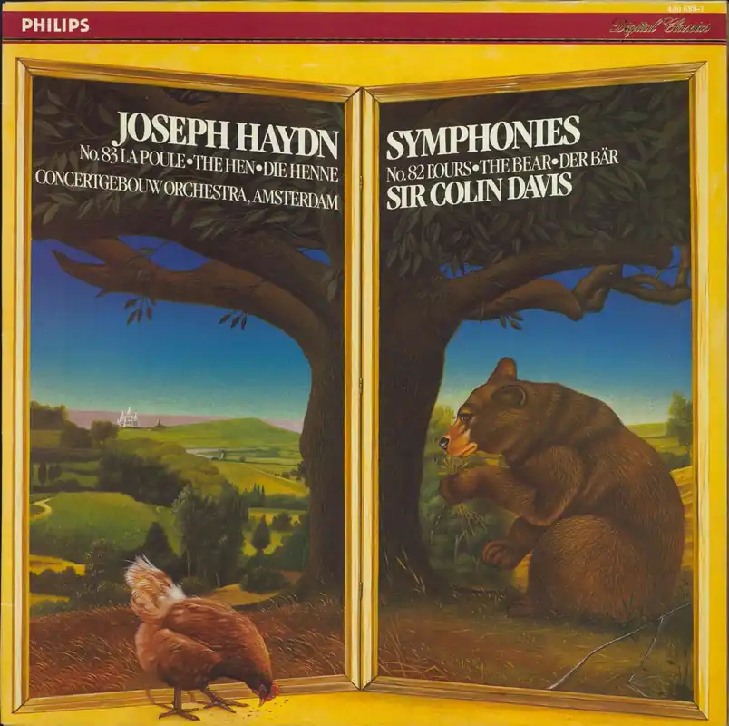 Holiday Sale Franz Joseph Haydn Symphonies No. 83 La Poule, The Hen, Die Henne / No. 82 L´Ours, The Bear, Der Bär Dutch Vinyl LP