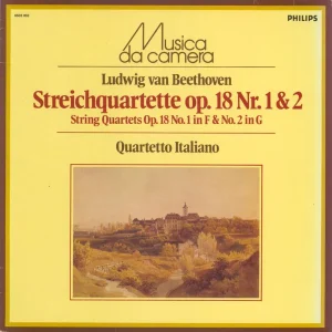 Affordable Quartetto Italiano Ludwig Van Beethoven: Streichquartett F-Dur, Op. 18/1 / Streichquartett G-Dur, Op. 18/2 Dutch Vinyl LP