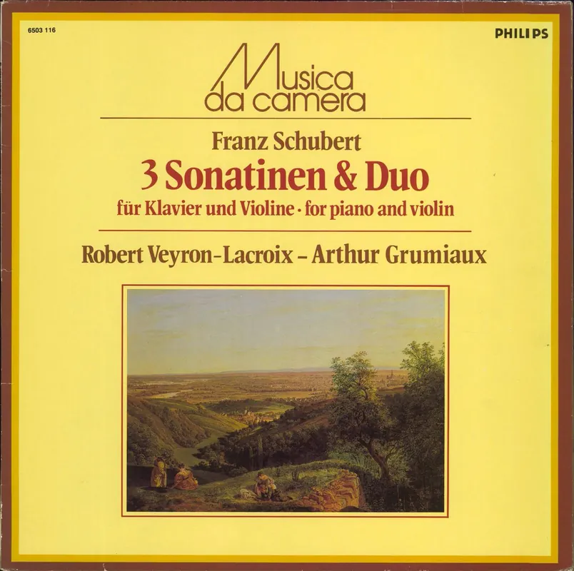 Today Only Arthur Grumiaux Franz Schubert: 3 Sonatinen & Duo Für Klavier Und Violine Dutch Vinyl LP