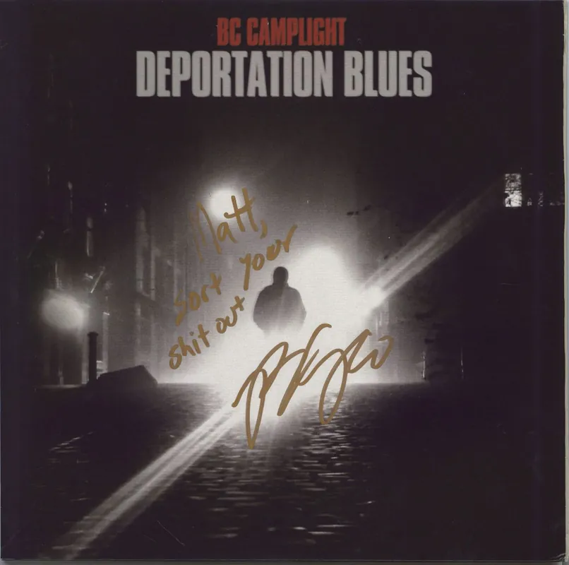 BC Camplight Deportation Blues - Silver - Autographed UK Vinyl LP Hot Picks