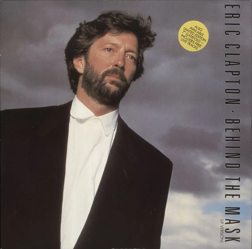 Eric Clapton Behind The Mask - Hype Stickered Sleeve UK 12" vinyl Grab Now