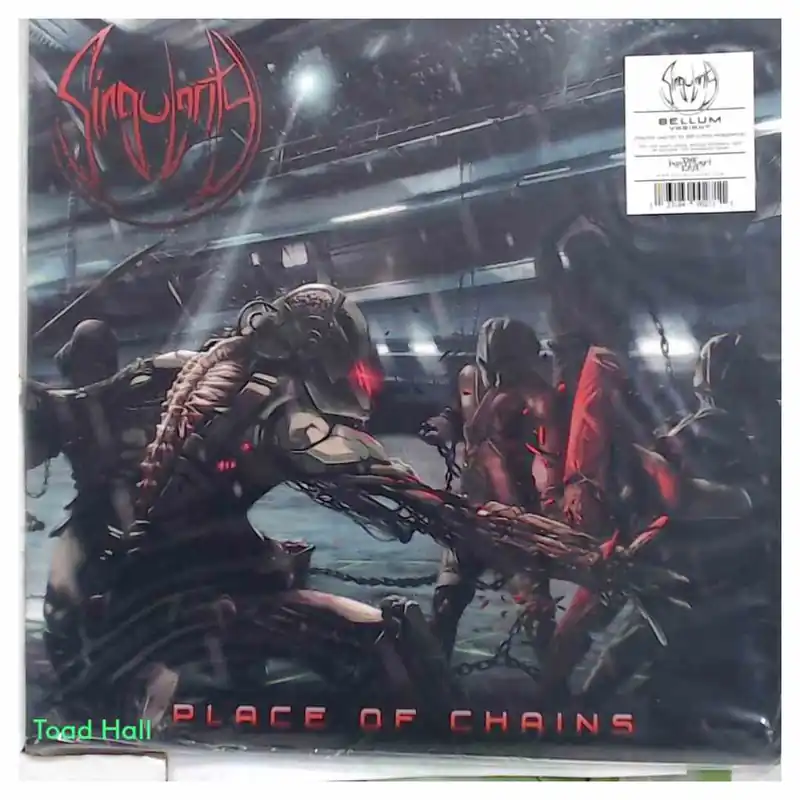 Weekend Sale Singularity - Place Of Chains (Coke Bottle Clear W/ Transparent & Opaque Red Splatter) - Used Vinyl
