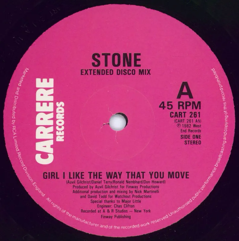 Stone Girl I Like The Way That You Move UK 12" vinyl Free Shipping