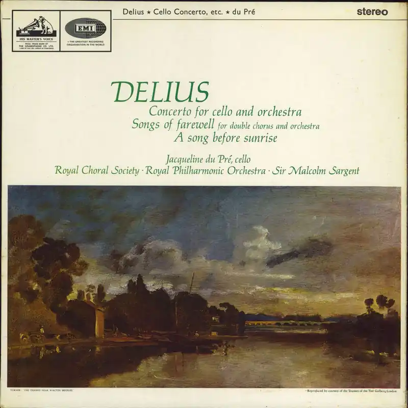 Frederick Delius Delius: Cello Concerto, Songs of Farewell & A Song Before Sunrise - 'Nipper' Stamp Label UK Vinyl LP Affordable