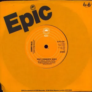 Secure Checkout Johnny Nash (What A) Wonderful World - Orange Solid UK 7" vinyl