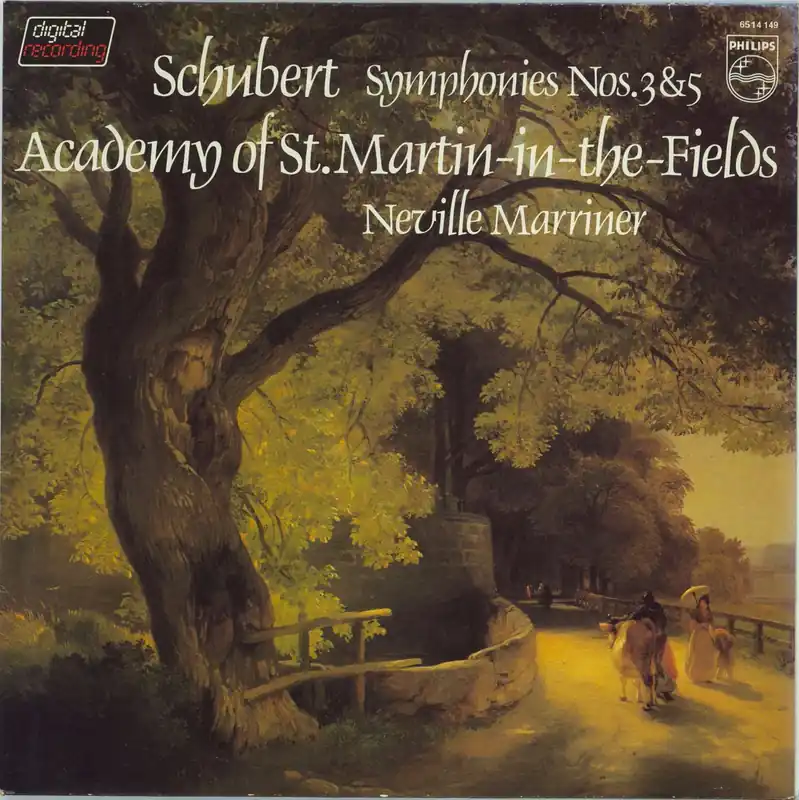 The Academy Of St. Martin-In-The-Fields Schubert: Symphonies Nos. 3 & 5 Dutch Vinyl LP Professional Grade