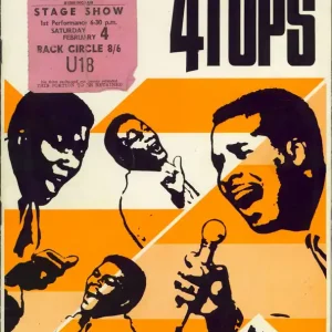 Genuine The Four Tops Brian Epstein Presents The...+ Ticket Stub UK Tour programme