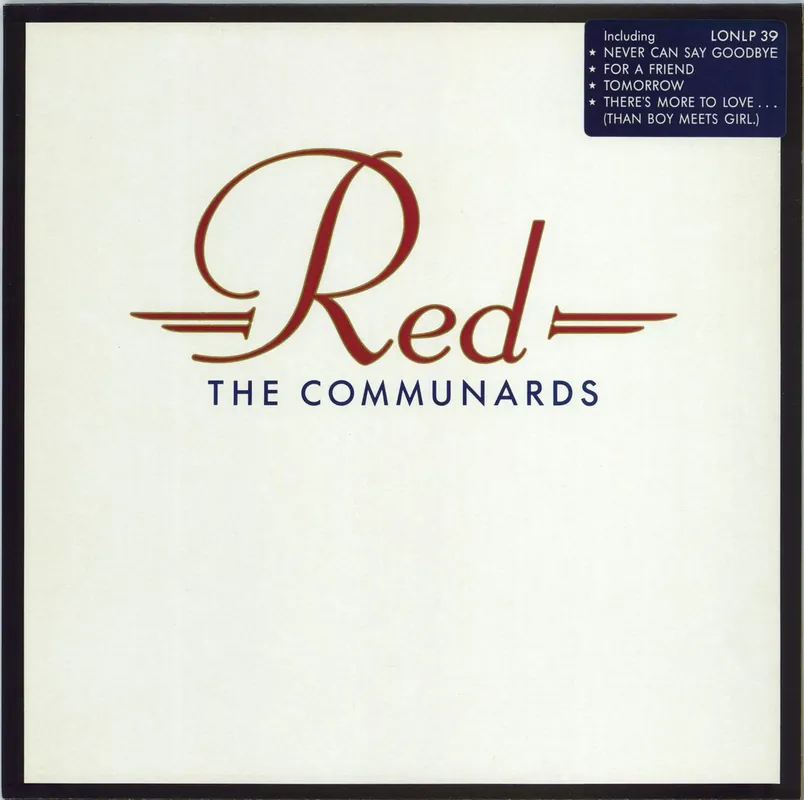 Sale The Communards Red - Single Stickered UK Vinyl LP