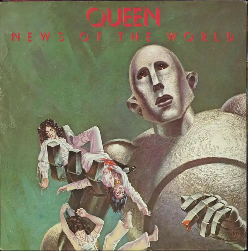 Latest Queen News Of The World - 1st - VG UK Vinyl LP