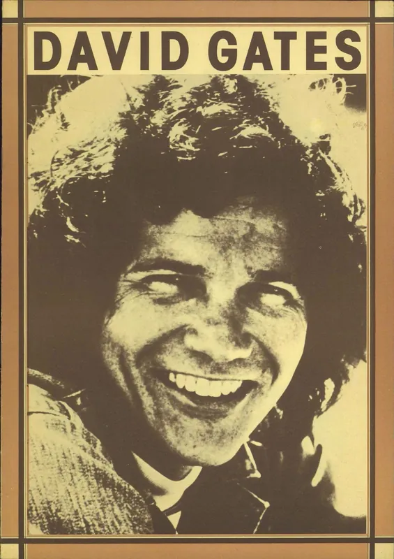 David Gates In Concert UK Tour programme Certified