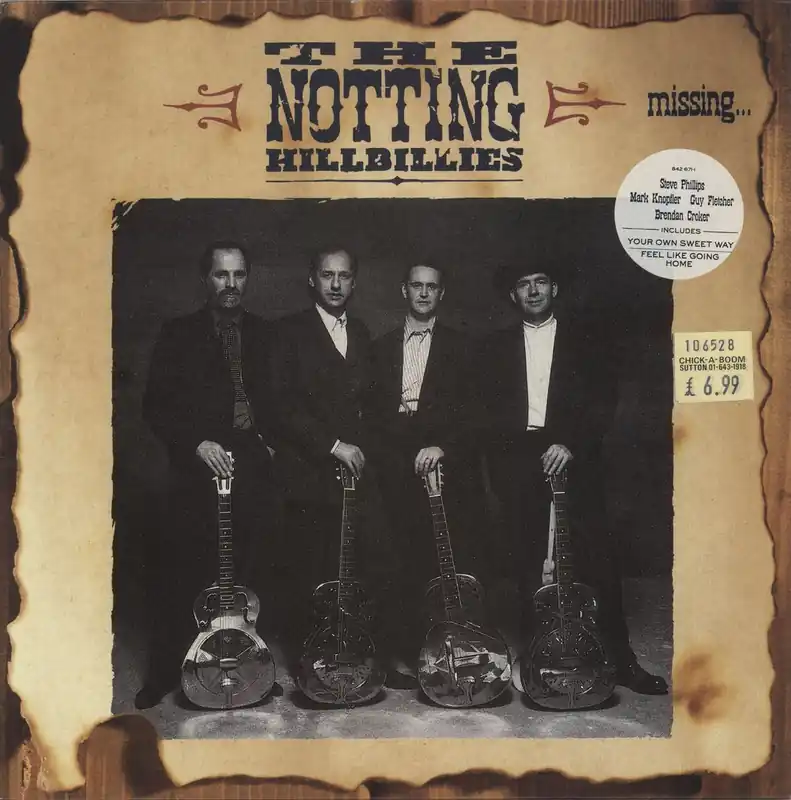 One Day Deal The Notting Hillbillies Missing... - Hype Stickered Sleeve UK Vinyl LP