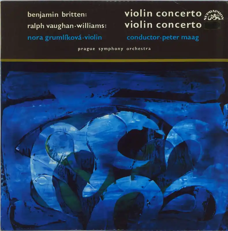 Nora Grumlíková Britten: Violin Concerto / Vaughan-Williams: Violin Concerto Czech Vinyl LP Free Returns