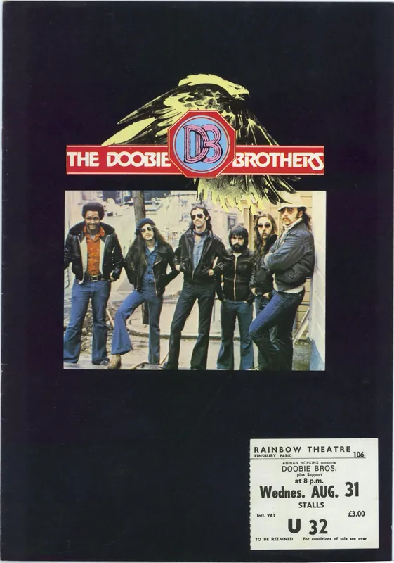 Time-Limited The Doobie Brothers The Doobie Brothers + Ticket UK Tour programme