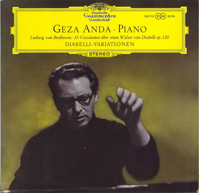 Fast Shipping Géza Anda Beethoven: 33 Variations On A Waltz By Diabelli, Op. 120 UK Vinyl LP