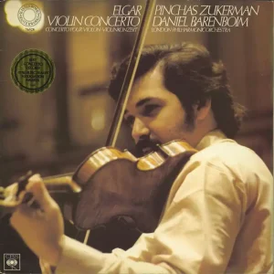 Pinchas Zukerman Elgar: Violin Concerto German Vinyl LP Professional Grade