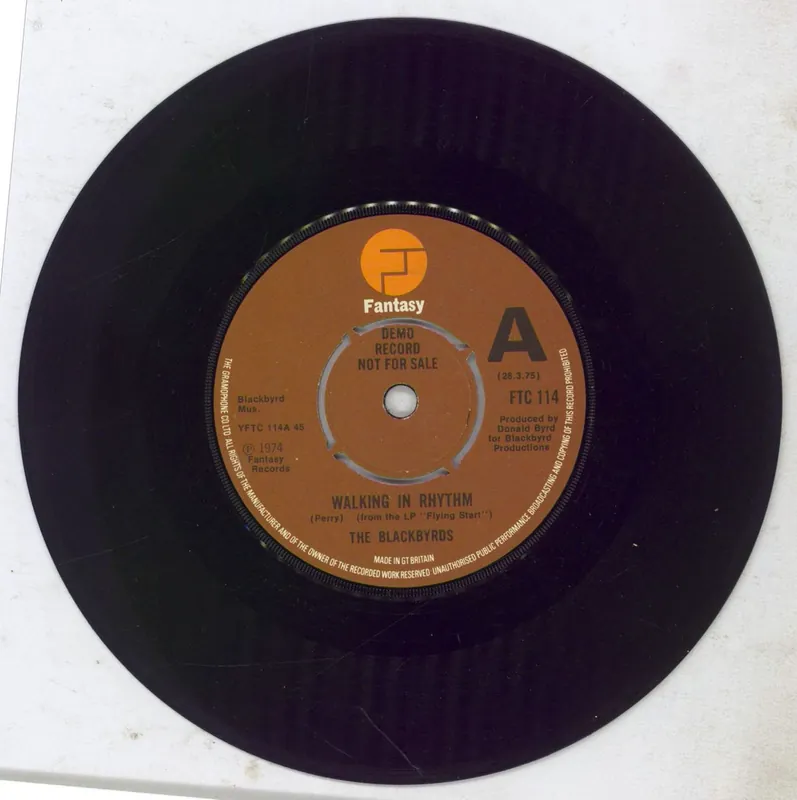The Blackbyrds Walking In Rhythm - Demo UK 7" vinyl Luxury