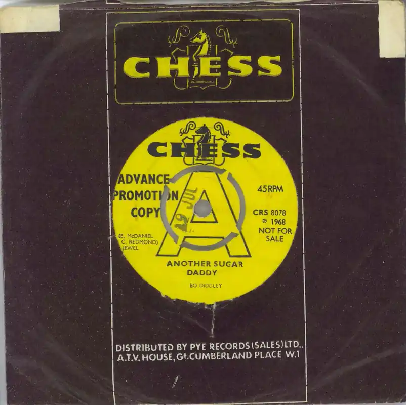 Place Order Bo Diddley Another Sugar Daddy - A-label UK Promo 7" vinyl