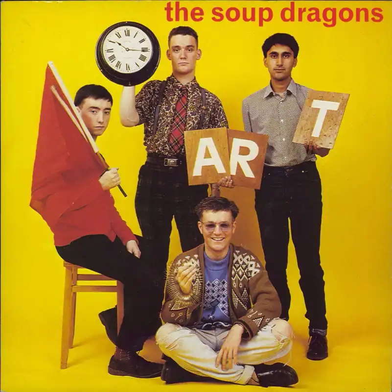 The Soup Dragons Hang-Ten! - Blue Vinyl UK 7" vinyl Latest