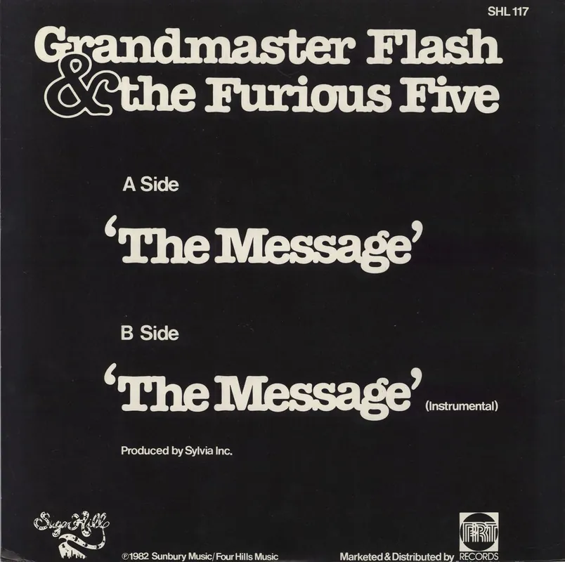 Grandmaster Flash The Message + p/s - EX UK 12" vinyl Viral