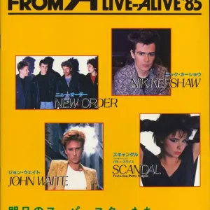 Nik Kershaw From A Live - Alive '85 + Ticket Stub Japanese Tour programme Today Only