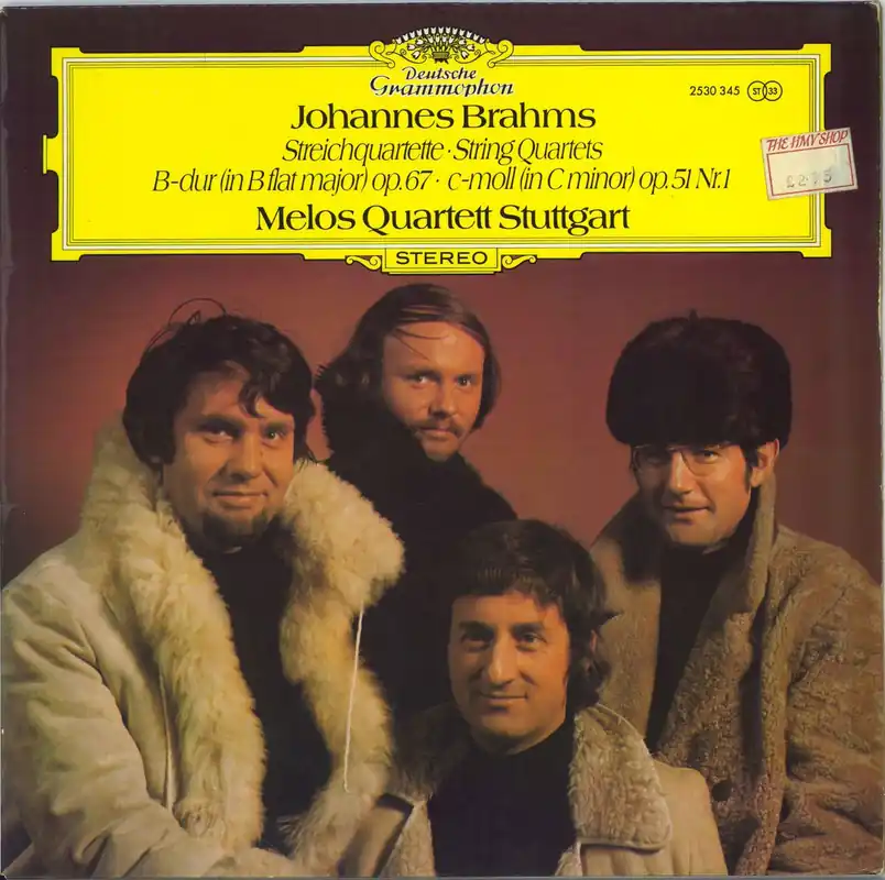 Viral Johannes Brahms Brahms; Streichquartette - String Quartets: B-Dur (In B-Flat Major) Op. 67; C-Moll (In C Minor) Op. German Vinyl LP