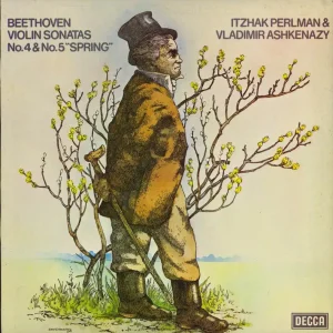 Itzhak Perlman & Vladimir Ashkenazy Beethoven - Violin Sonatas No's 4 & 5 'Spring' UK Vinyl LP Professional Grade