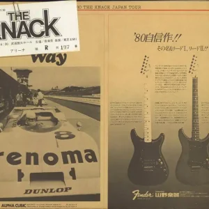 Handmade The Knack (70s) 1980 Japan Tour + Ticket Stub Japanese Tour programme