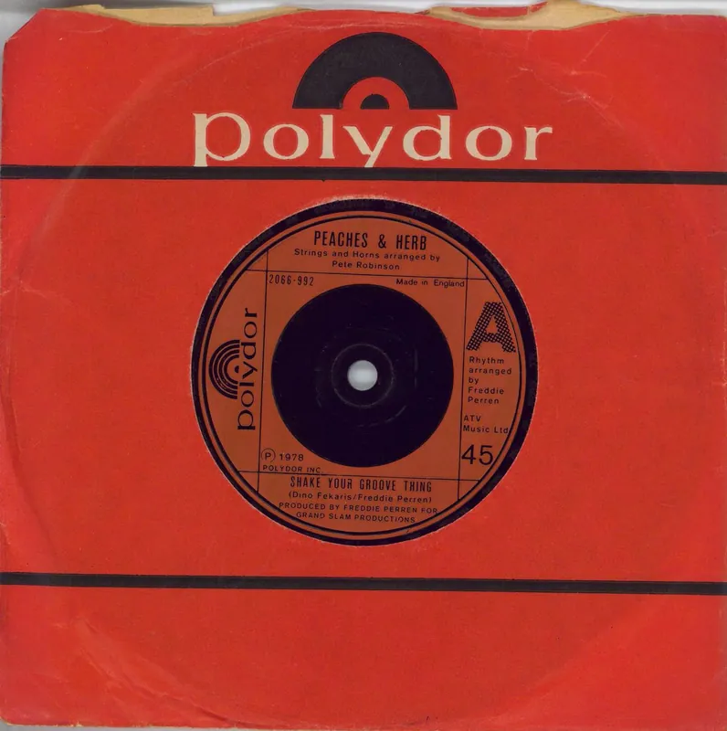 Peaches & Herb Shake Your Groove Thing - Red inj UK 7" vinyl Grab Now