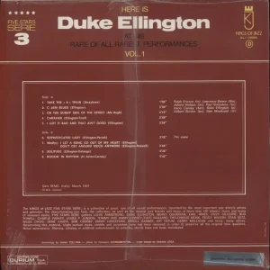 Must Have Duke Ellington Here Is Duke Ellington At His Rare Of All Rarest Performances Volume 1 & 2 Italian 2-LP vinyl set