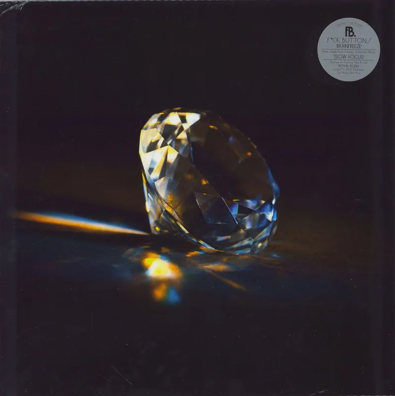 Fuck Buttons Brainfreeze - Clear vinyl - Sealed UK 12" vinyl Original