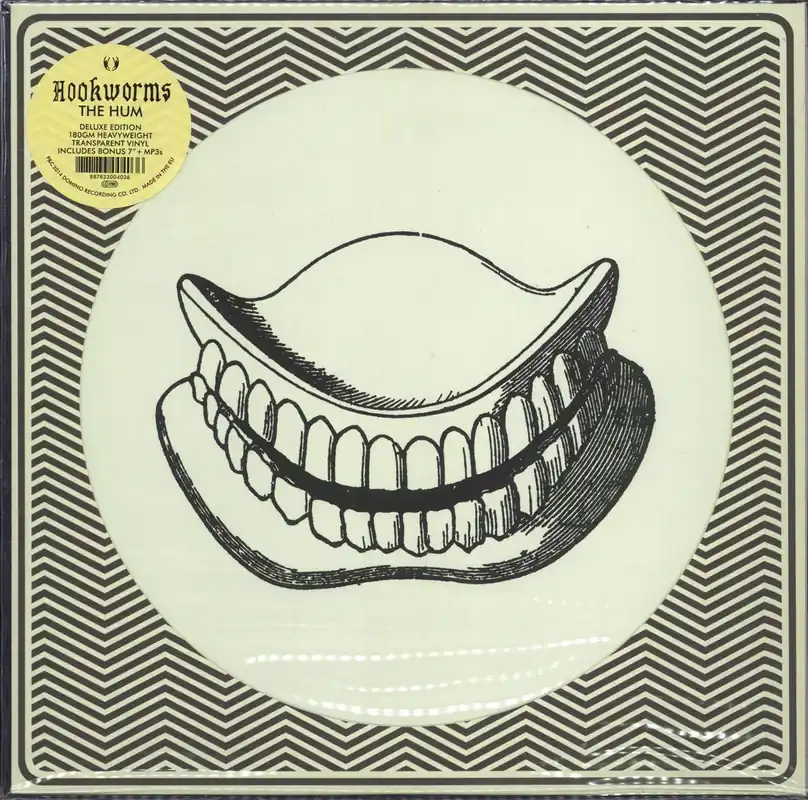 Fresh Stock Hookworms The Hum - 180gram Clear Vinyl + 7" UK Vinyl LP