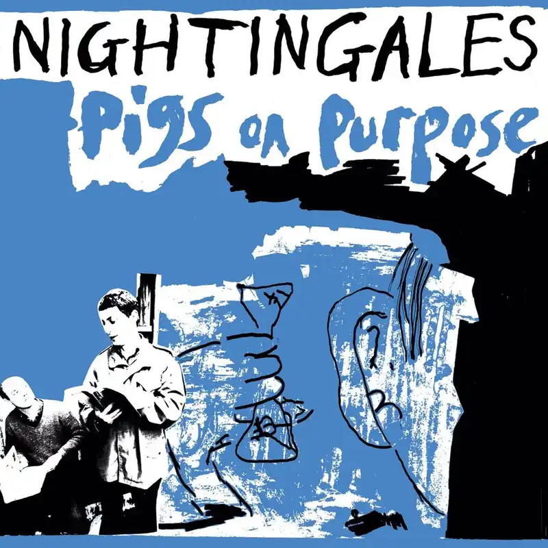 The Nightingales Pigs On Purpose - Blue Vinyl - Sealed UK 2-LP vinyl set Money Back Guarantee