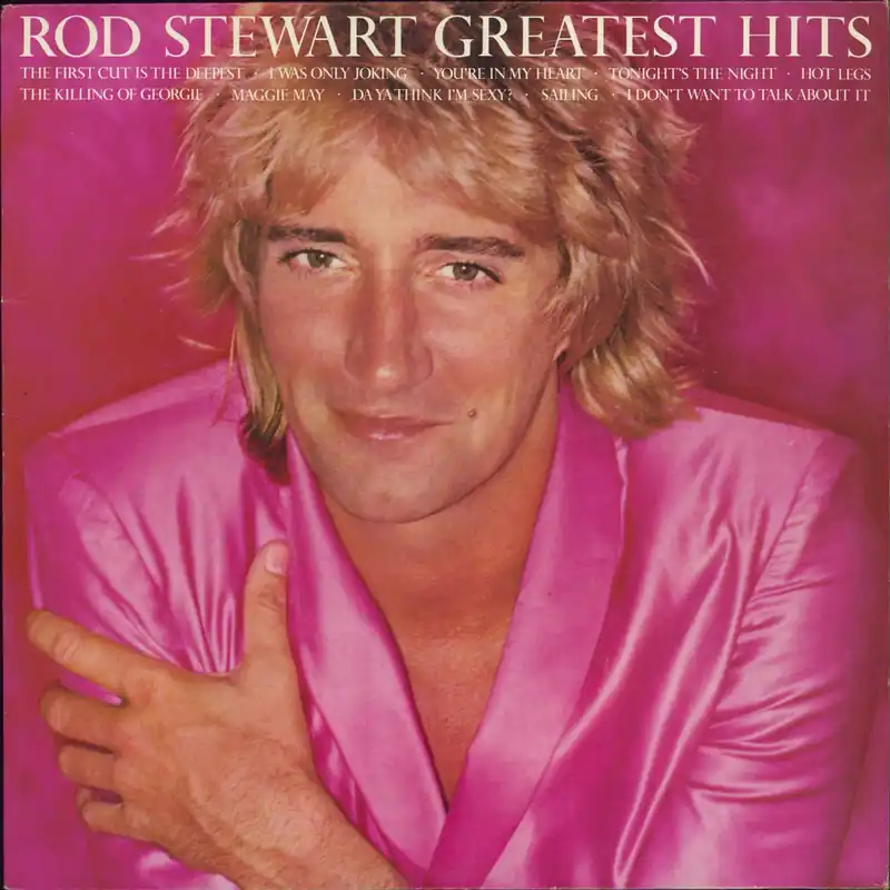 Rod Stewart Greatest Hits + merch insert UK Vinyl LP Best Seller