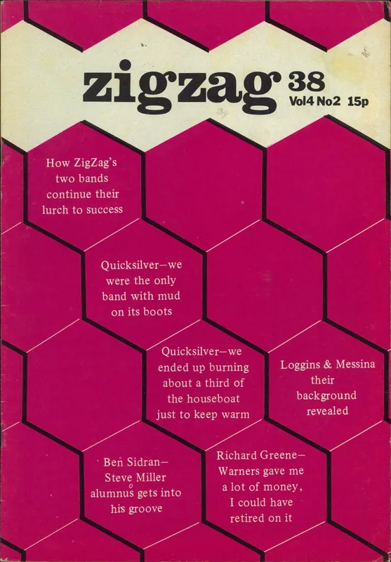 Fast Shipping Quicksilver Messenger Service Zig Zag Magazine No. 38 UK Magazine